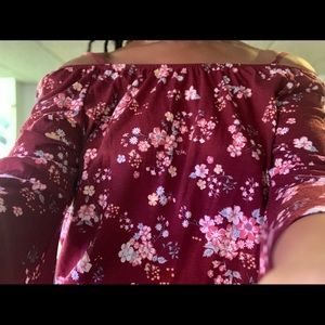 No boundaries long sleeve off the shoulder top